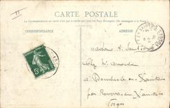 VINTAGE POSTCARD Militaria the infantry with the bivouac an alarm With the beams