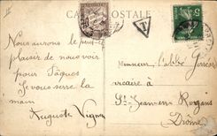 VINTAGE POSTCARD Militaria Field of fire of Chambaran Part of 155 failure