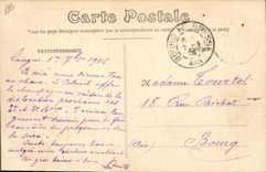 VINTAGE POSTCARD Militaria Army maneuvers of Large autumn Infantry Halt