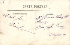 VINTAGE POSTCARD Militaria With the camp of Auvours a drudgery