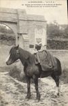 VINTAGE POSTCARD Folklore Normandy Bayeux a Norman on his bidette of pace Horse