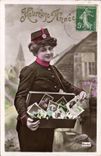 VINTAGE POSTCARD Commerce Postcards Posts postiere