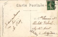 VINTAGE POSTCARD Bank Amiens Street of Three Stones the General society