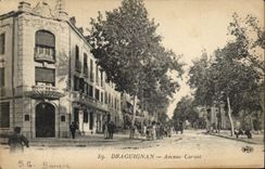 VINTAGE POSTCARD Draguignan Bank the avenue Carnot General society