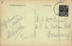 VINTAGE POSTCARD Chambéry Bank the fountain of the Elephants the General society