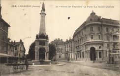 CPA Banque Chambery La fontaine des Elephants La Societe Generale