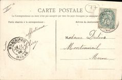 VINTAGE POSTCARD Water mill Villeneuve on Bellot Moulin Grison