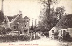 VINTAGE POSTCARD Water mill Mandres the old mill of Rochopt