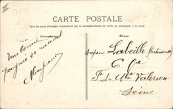 VINTAGE POSTCARD Lyon School Veterinary surgeon Bateau