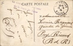 VINTAGE POSTCARD Lyon School Veterinary surgeon and Strong Loyasse