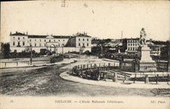VINTAGE POSTCARD Toulouse the National school Veterinary