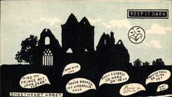 CPA Contre la lumiere keep it dark sweetheart Abbey 