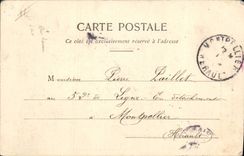 CPA L'ombre du pochard 