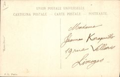 VINTAGE POSTCARD Fantasy Illustrator Woman painter