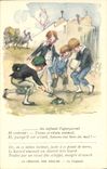 CPA Fantaisie Illustrateur Poulbot Victor Hugo La legende des siecles Le Crapaud Grenouille 