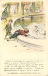 CPA Fantaisie Illustrateur Poulbot Victor Hugo Les Miserables Cygne Swan 