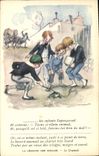 CPA Fantaisie Illustrateur Poulbot Victor Hugo La legende des siecles Le Crapaud Grenouille 
