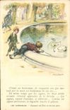 CPA Fantaisie Illustrateur Poulbot Victor Hugo Les Miserables Cygne Swan 