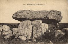 VINTAGE POSTCARD Dolmen Plouharnel Menhir the Remor Basket