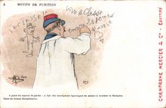 CPA Militaria Motifs de punition