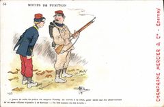 CPA Militaria Motifs de punition