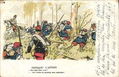 CPA Militaria Pendant l'action