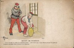 CPA Militaria Motifs de punition