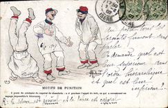 CPA Militaria Motifs de punition