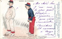 CPA Militaria Motifs de punition