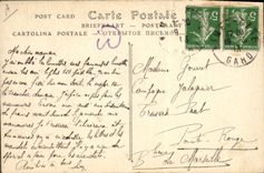 CPA Militaria Manoeuvres Changement de position d'une batterie de 75mm 