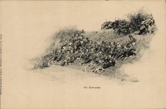 CPA Militaria En Espalier Velo Cycle