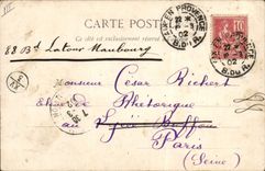 CPA Militaria Le defile des cyclistes de la 11eme division Velo Cycle 