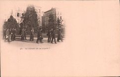 CPA Militaria Le depart de la classe