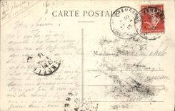 CPA Militaria Au camp de Chambaran Transport des paillasses