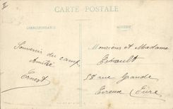 VINTAGE POSTCARD Militaria life with the camp With the bivouac