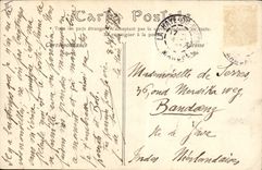 VINTAGE POSTCARD Militaria Infantry With the combat Riflemen using a line of shelter