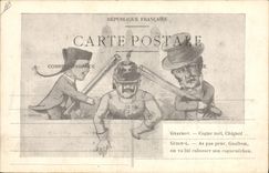 CPA recto verso Theatre Guignol Gnafron