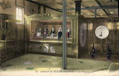 CPA Theatre Guignol Interieur de l'Ile de France Paquebot Bateau TOP