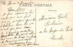 VINTAGE POSTCARD Theater Interior Puppet of the Ile de France Steamer Boat TOP