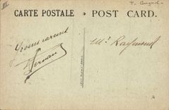 CPA Theatre Guignol Cantine des deux drapeaux pour les permissionnaires Croix Rouge amricaine