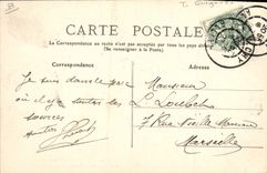 VINTAGE POSTCARD Theater Puppet Vichy Lardy Park the kiosk of the music and Pygmies