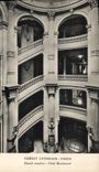 VINTAGE POSTCARD Banque Crédit Lyonnais Paris Grand staircase Dimensions boulevard