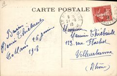VINTAGE POSTCARD Banque Mans Places Republic Crédit Lyonnais and Visitation