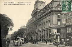 CPA Banque Credit Lyonnais et le boulevard des Italiens Paris 