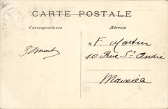 VINTAGE POSTCARD Bank Crédit Lyonnais and the boulevard of the Paris Italians