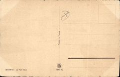 Ilustrador Barday Biarritz de la fantasía de la POSTAL de la VENDIMIA el puerto viejo