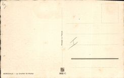 Burdeos de Barday del ilustrador de la fantasía de la POSTAL de la VENDIMIA el St Miguel de la campana-torre