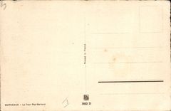 Burdeos de Barday del ilustrador de la fantasía de la POSTAL de la VENDIMIA la torre Pey Berland