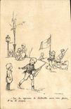 CPA Fantaisie Illustrateur Poulbot Militaria 