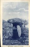 VINTAGE POSTCARD Dolmen Menhir Farmhouse of Azil Dolmen of Commengo